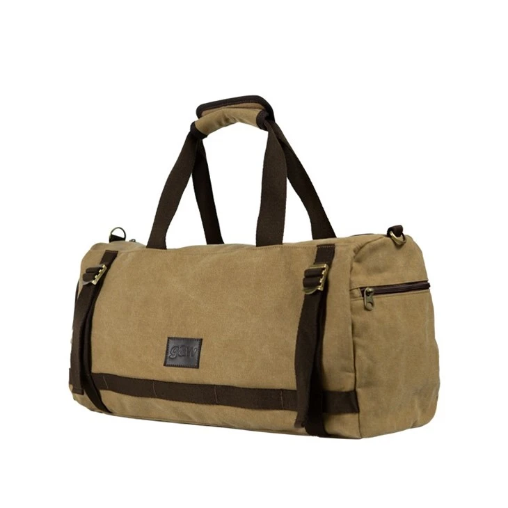 canvas duffle gym bag-front 3